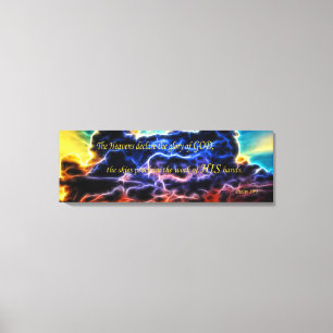 Biblical Electrified Cumulus Clouds Skyscape Canvas Print