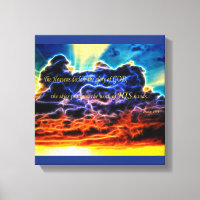 Biblical Electrified Cumulus Clouds Skyscape