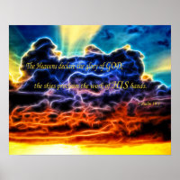 Biblical Electrified Cumulus Clouds Skyscape