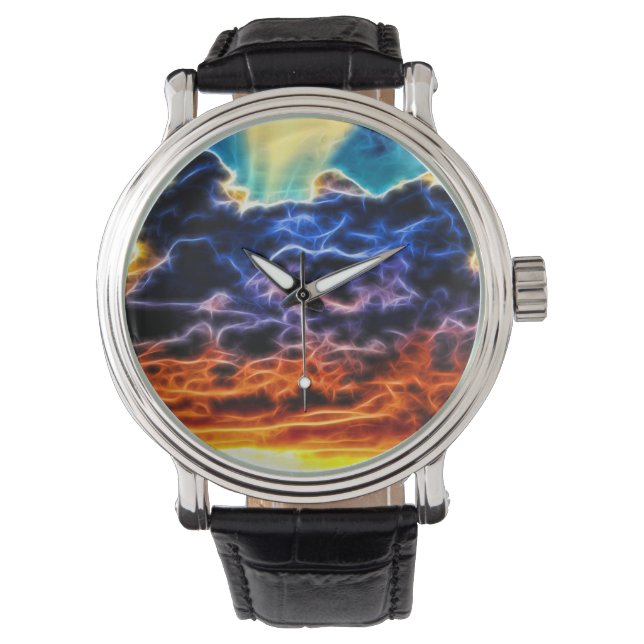 Biblical Electrified Cumulus Clouds Skyscape Watch (Front)