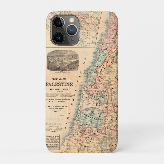 Biblical-Lands-Map-Historical-Case Case-Mate iPhone Case (Back)