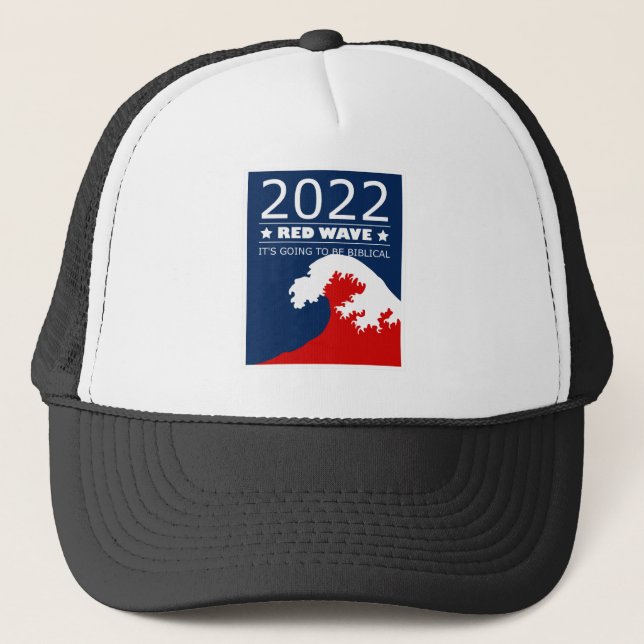 Biblical Midterms 2022 Red Wave Trucker Hat (Front)