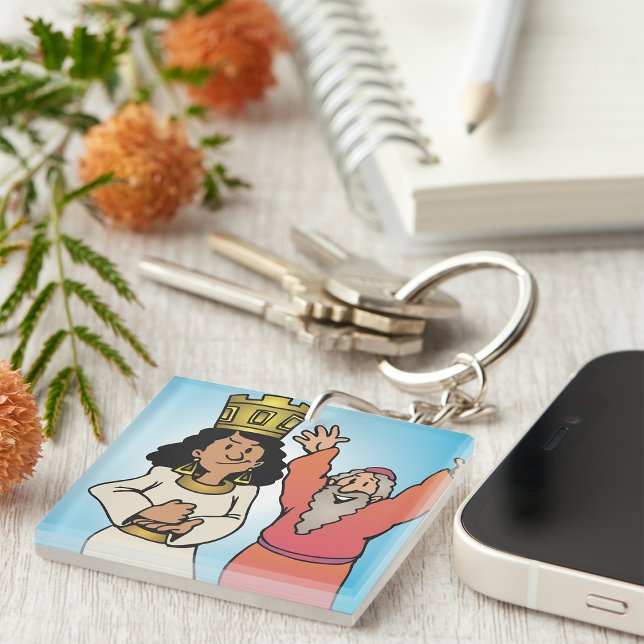 Biblical Queen and Prophet Faith-Based Characters Key Ring (Creator Uploaded)