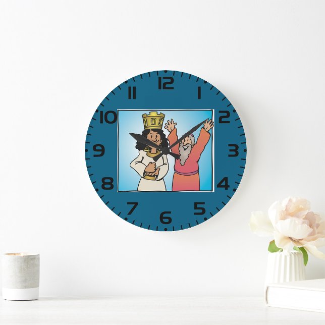 Biblical Queen and Prophet Faith-Based Characters Large Clock (Creator Uploaded)