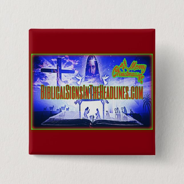 Biblical Signs ITH "2017 CHRISTMAS" Button (Front)