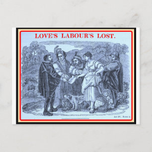 Bibliomania: Shakespeare - Love's Labour's Lost Postcard
