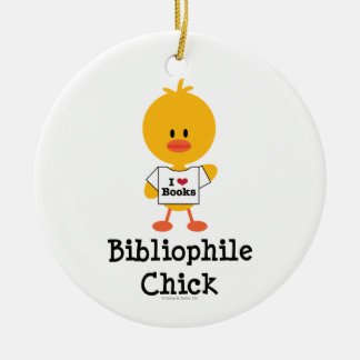 Bibliophile Chick Ornament