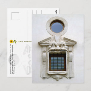 Bibliotheca Hertziana's window. Rome, IT postcard