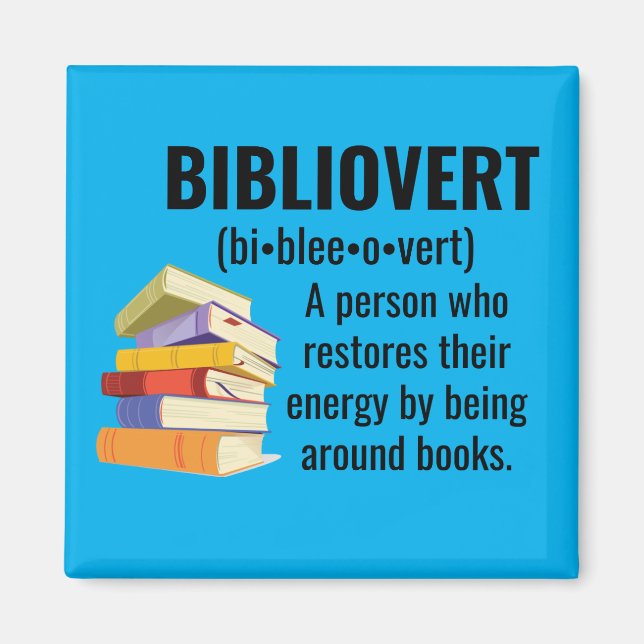 Bibliovert Book Addict Magnet (Front)
