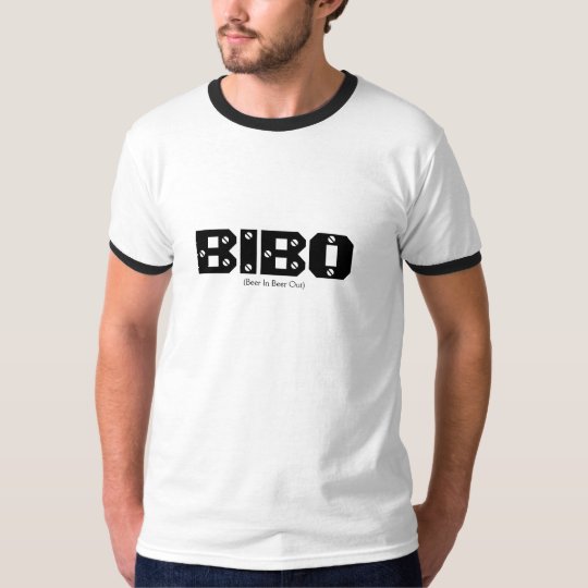 BIBO, Beer In, Beer Out, texting slang shirt