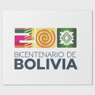 bicentenario Bolivia Wrapping Paper