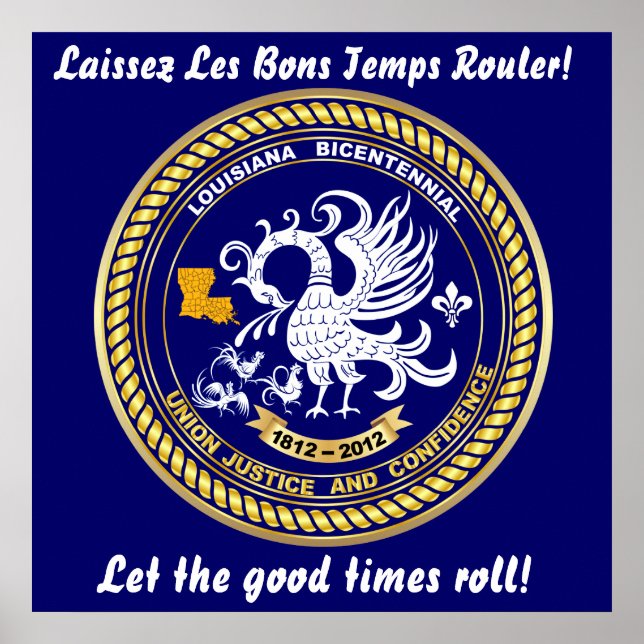 Bicentennial Louisiana 20 X 20 Party See Notes Poster (Front)