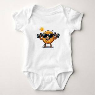 Bicep Bagel Baby Bodysuit