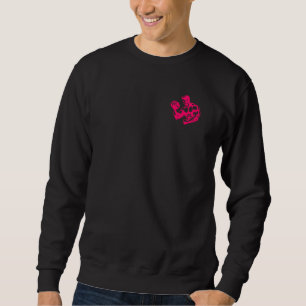 Bicep Curl Minimalist Gym - Purple Fitness Design Sweatshirt