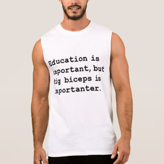 Biceps is importanter sleeveless shirt