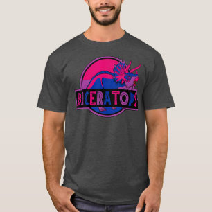 Biceratops Dinosaur LGBT Pride T-Shirt