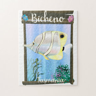Bicheno Tasmania vintage travel poster Jigsaw Puzzle