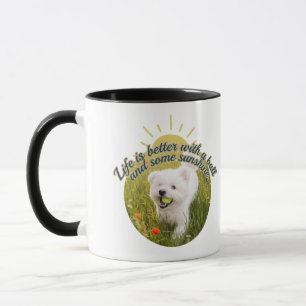 Bichon & Ball Dandelion Days Mug