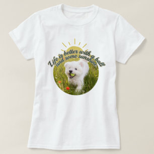Bichon & Ball Dandelion Days T-Shirt