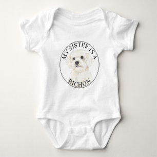 Bichon Big Sister Baby Bodysuit