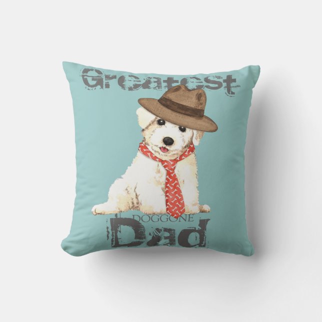 Bichon Dad Cushion (Front)