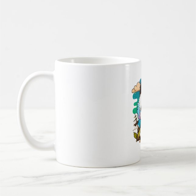 Bichon Dog Pirate Coffee Mug (Left)