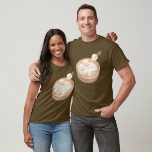 Bichon Dumplings: Cute Xiao Long Bao Dim Sum Art T-Shirt