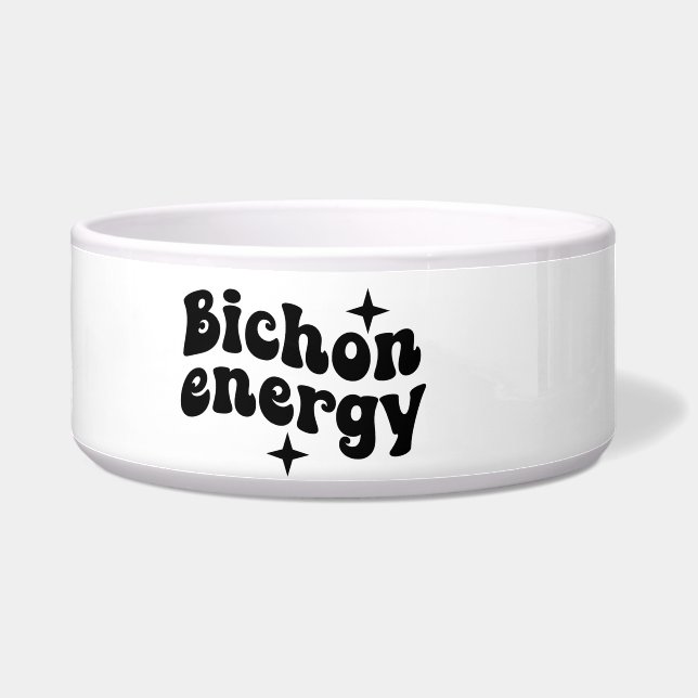 Bichon Energy Dog Bowl (Left)