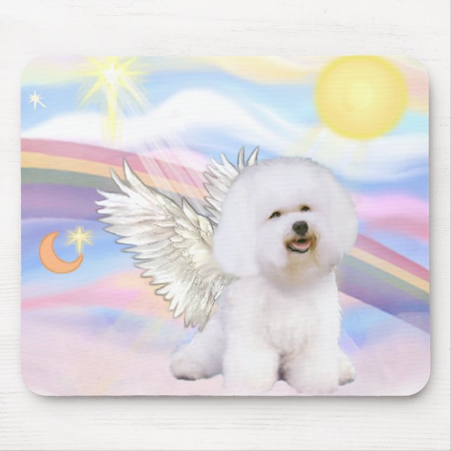 Bichon Frise Angel Mouse Mat (Front)