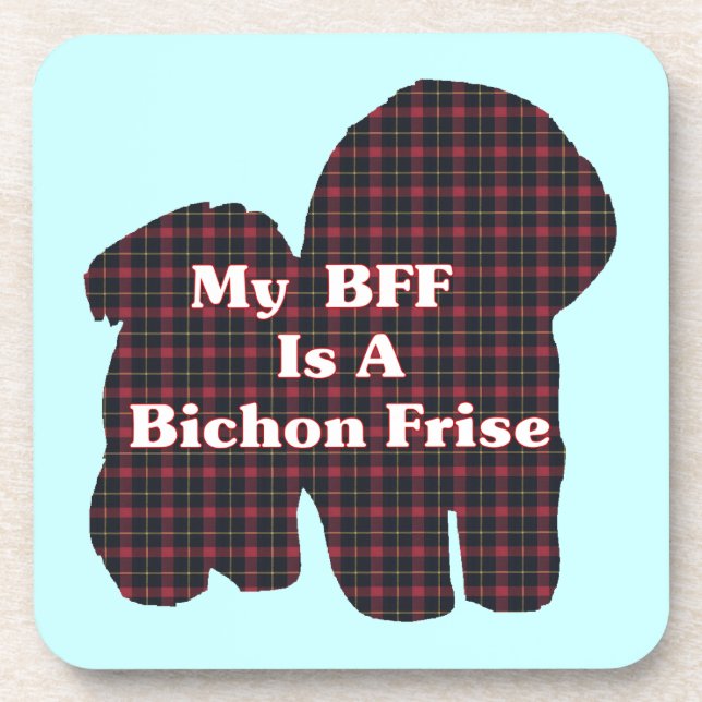 Bichon Frise BFF Coaster (Front)