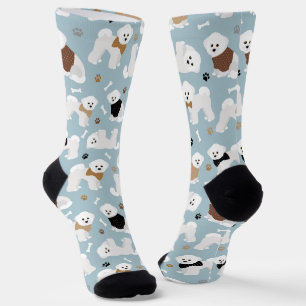 Bichon Frise Bones and Paws Socks
