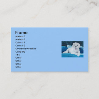 Bichon Frise Buddy Business Card