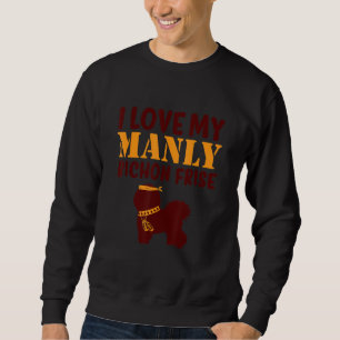 Bichon Frise Canine Boy Dog Pup Gender Reveal Cu Sweatshirt