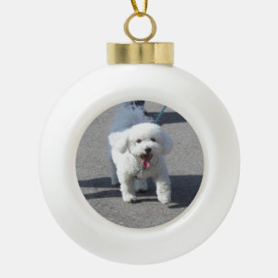 Bichon Frise Ceramic Ornament
