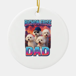 Bichon Frise Ceramic Tree Decoration