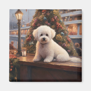Bichon Frise Christmas Cruise: Pawsome Holiday  Magnet