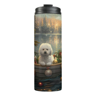 Bichon Frise Christmas Festive Voyage Thermal Tumbler