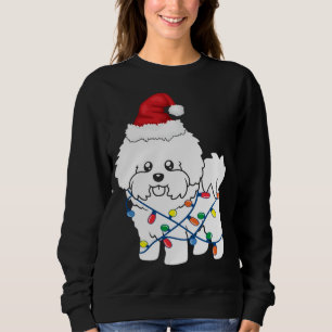 Bichon Frise Christmas Light Funny Dog Lover Gift Sweatshirt