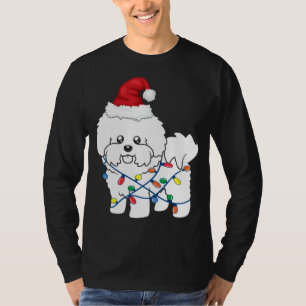 Bichon Frise Christmas Light Funny Dog Lover Gift T-Shirt