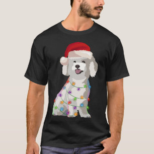 Bichon Frise Christmas Lights Xmas Dog Lover T-Shirt