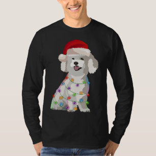 Bichon Frise Christmas Lights Xmas Dog Lover T-Shirt