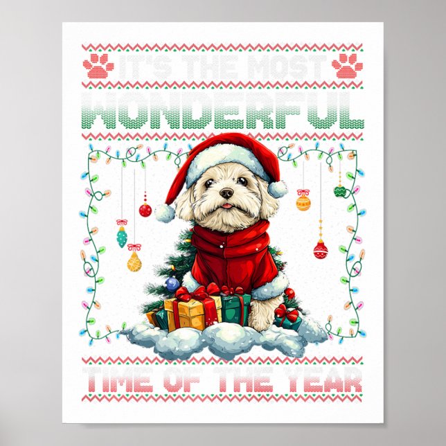 Bichon Frise Christmas Tree Decorations Dog Lover  (Front)