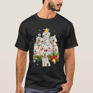 Bichon Frise Christmas Tree X-Mas Decorations Funn T-Shirt