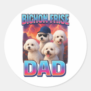 Bichon Frise Classic Round Sticker