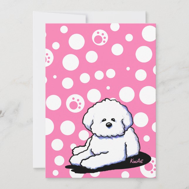 Bichon Frise Custom Invitations (Front)