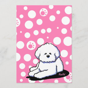Bichon Frise Custom Invitations