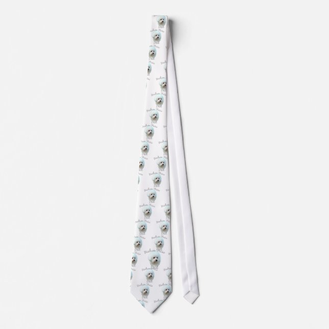 Bichon Frise Dad 2 Tie (Front)