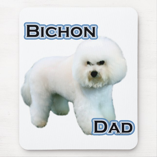 Bichon Frise Dad 4 Mouse Mat (Front)