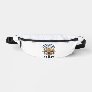 Bichon Frise Dad Ever Dog Paw Prints Bum Bags