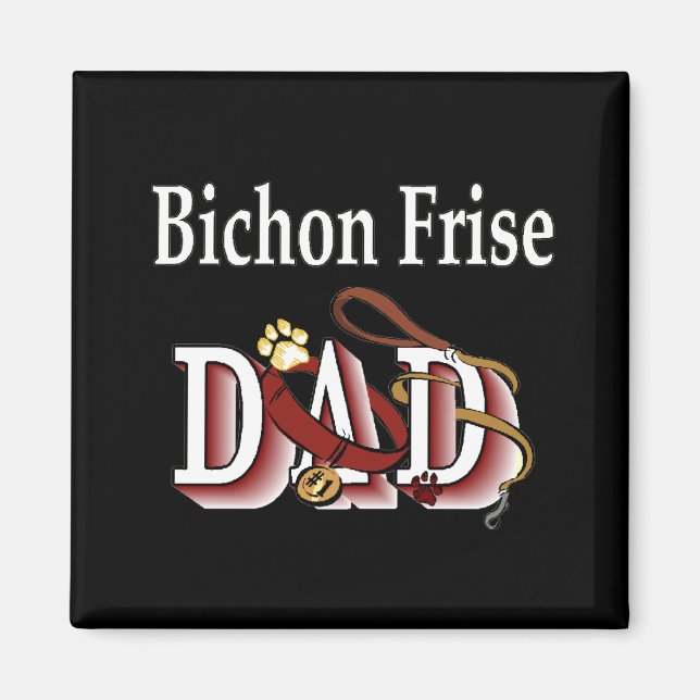 bichon frise dad Magnet (Front)